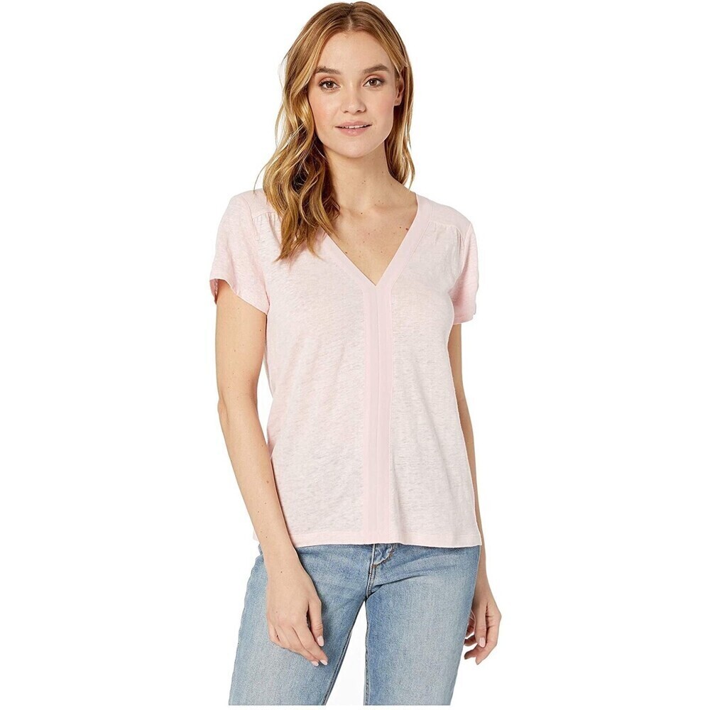Sanctuary Remix Linen Tee Top Cherry Blossom Size XS